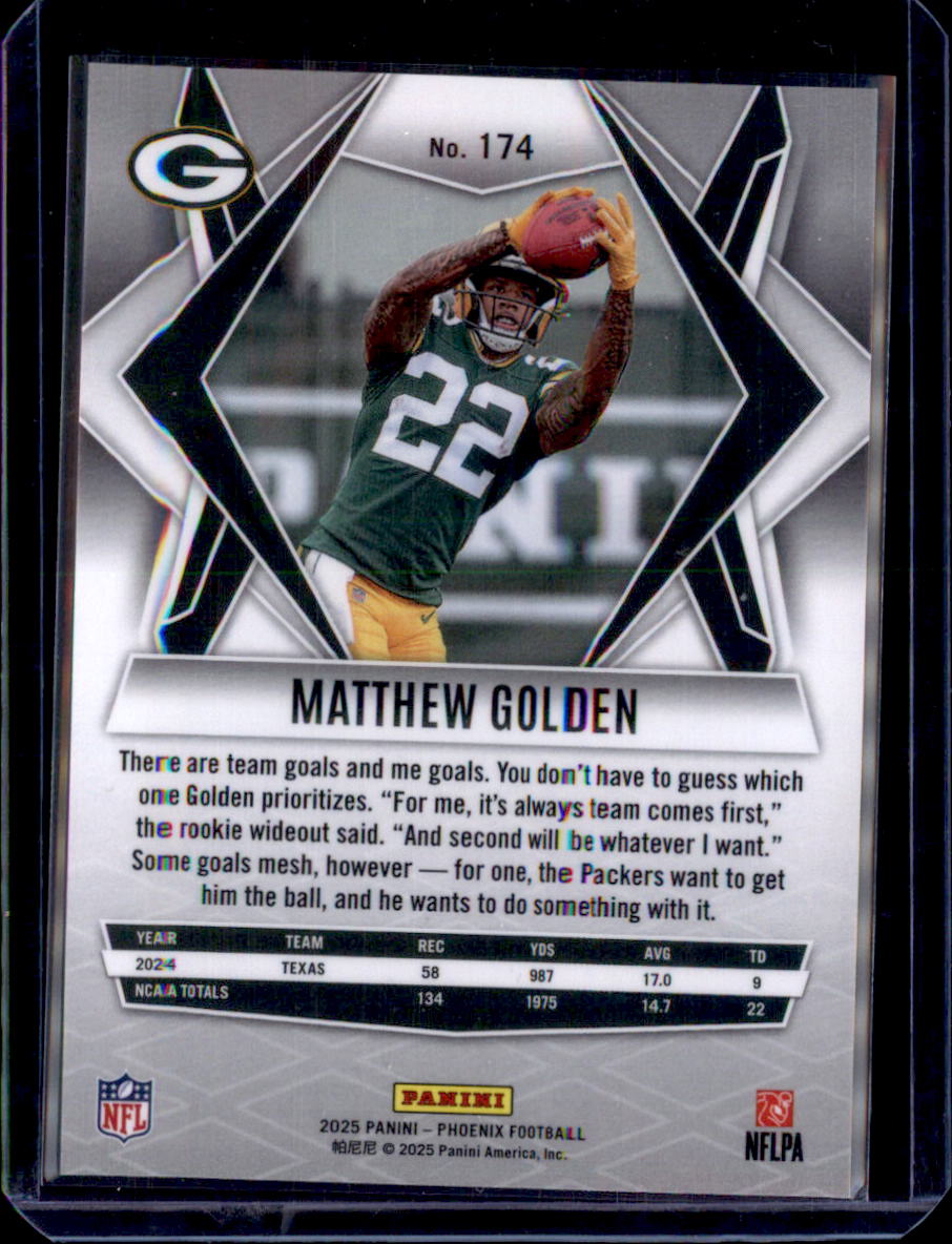 2025 Panini Phoenix #174 Matthew Golden