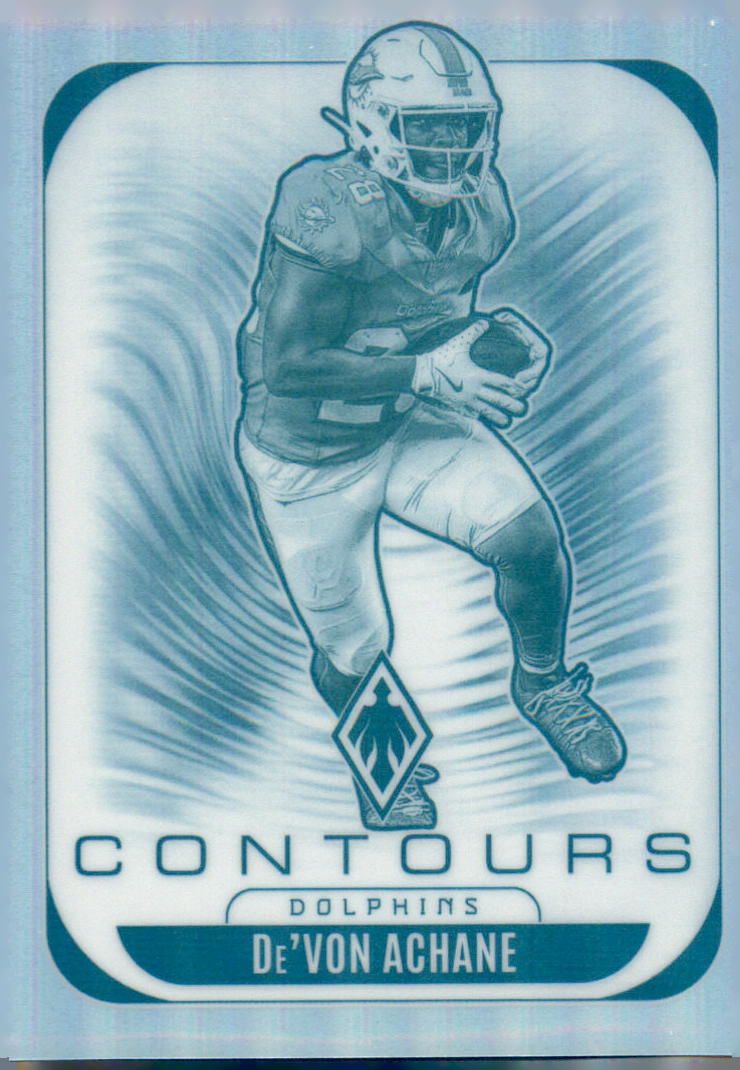 2025 Panini Phoenix #20 De'Von Achane Contours
