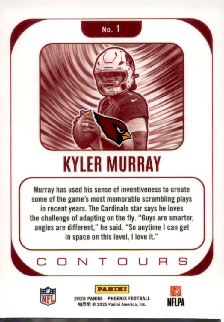 2025 Panini Phoenix #1 Kyler Murray Contours