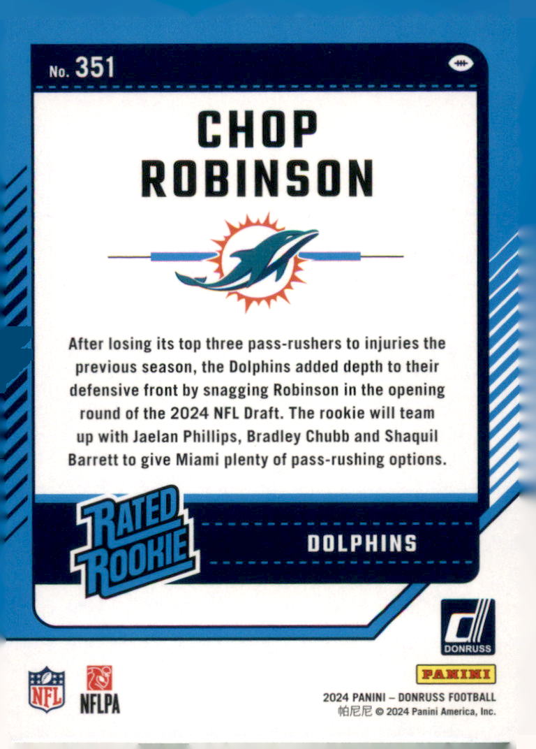 2024 Donruss #351 Chop Robinson
