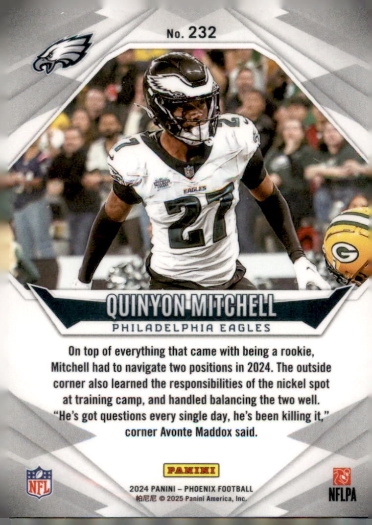 2024 Panini Phoenix #232 Quinyon Mitchell