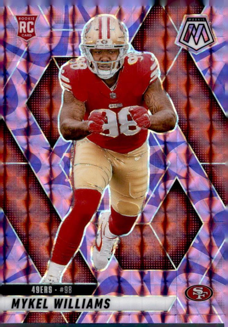 2025 Panini Mosaic #307 Mykel Williams Mosaic Reactive Purple