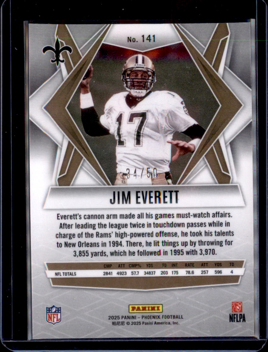 2025 Panini Phoenix #141 Jim Everett Bronze Winter Prizm #/50