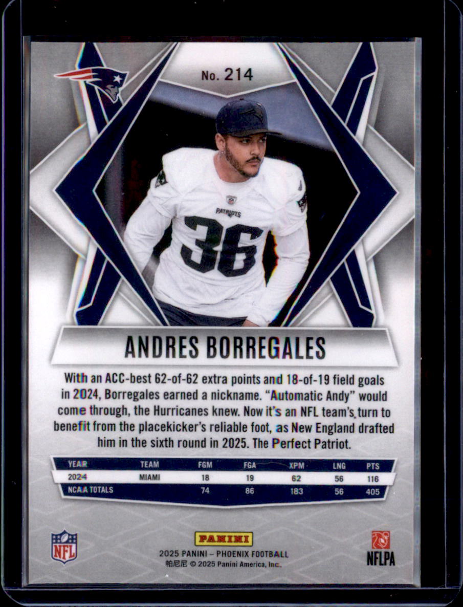 2025 Panini Phoenix #214 Andres Borregales