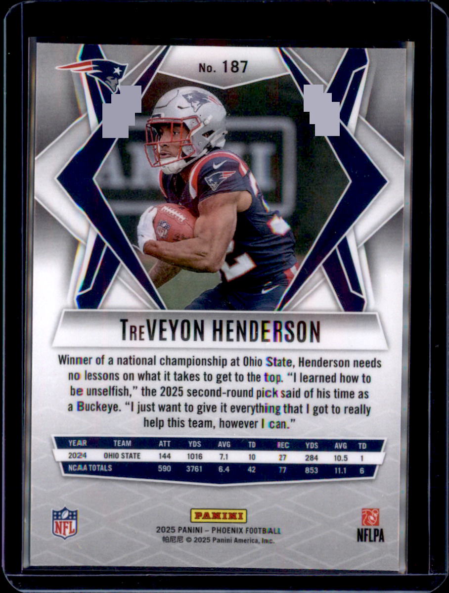 2025 Panini Phoenix #187 TreVeyon Henderson