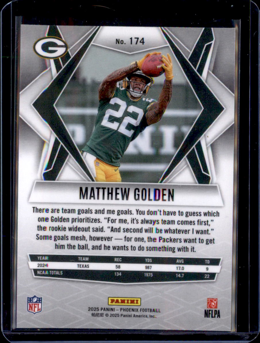 2025 Panini Phoenix #174 Matthew Golden