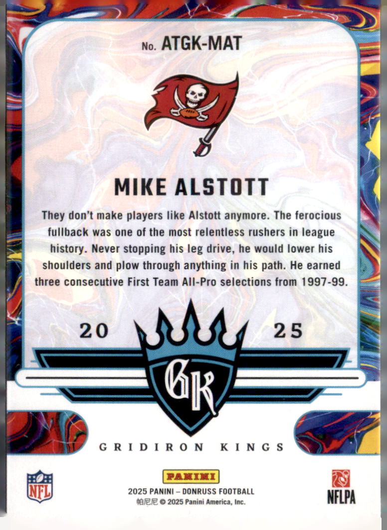 2025 Donruss #ATGK-MAT Mike Alstott All-Time Gridiron Kings