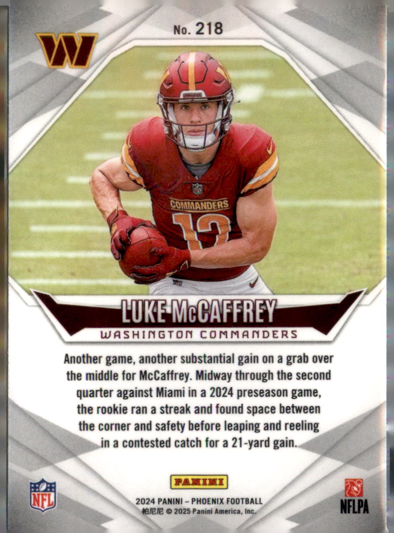 2024 Panini Phoenix #218 Luke McCaffrey Hyper