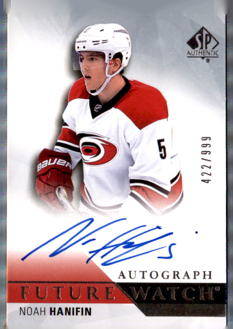 #265 Noah Hanifin 2015-16 SP Authentic Future Watch Autographs /99
