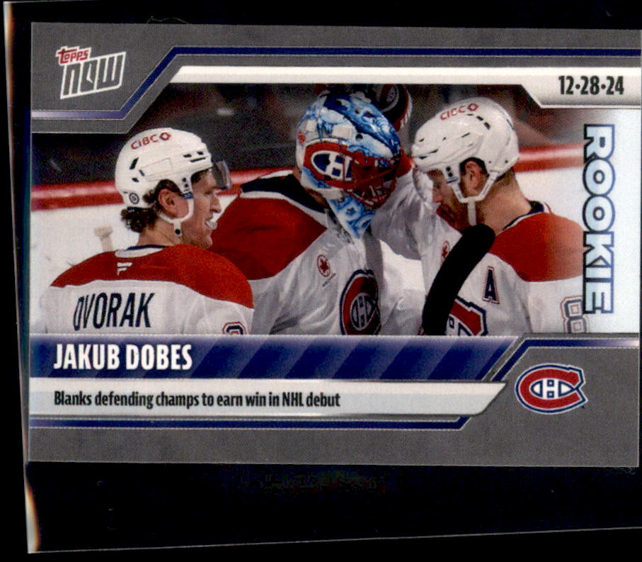 2024-25 Topps Now NHL Stickers #74 Jakub Dobes