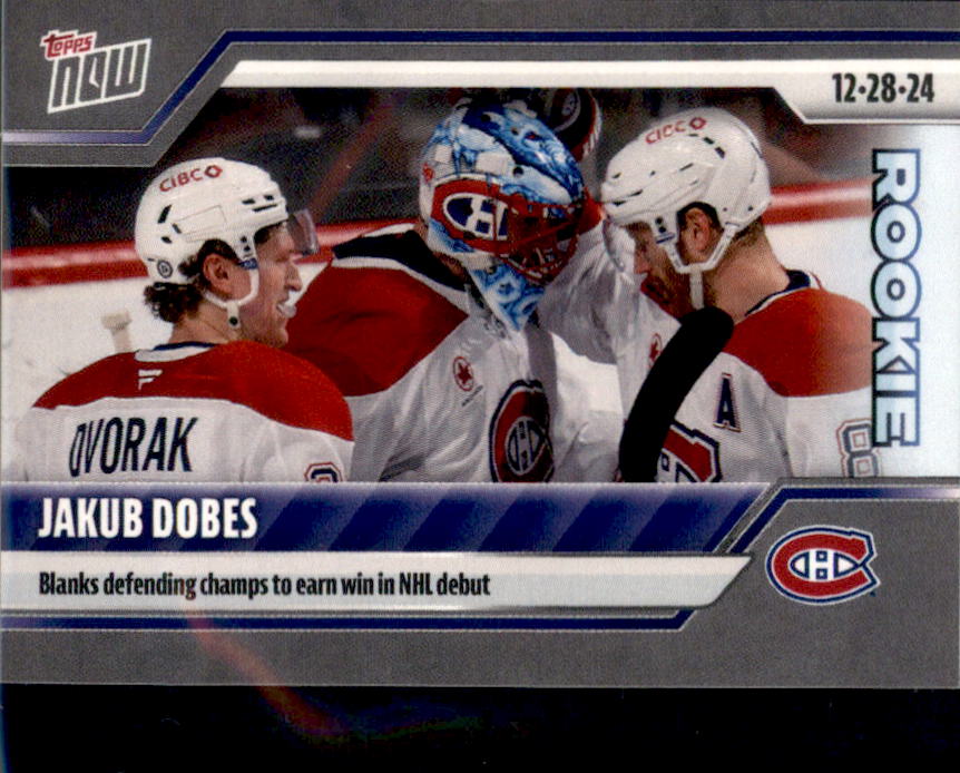 2024-25 Topps Now NHL Stickers #74 Jakub Dobes