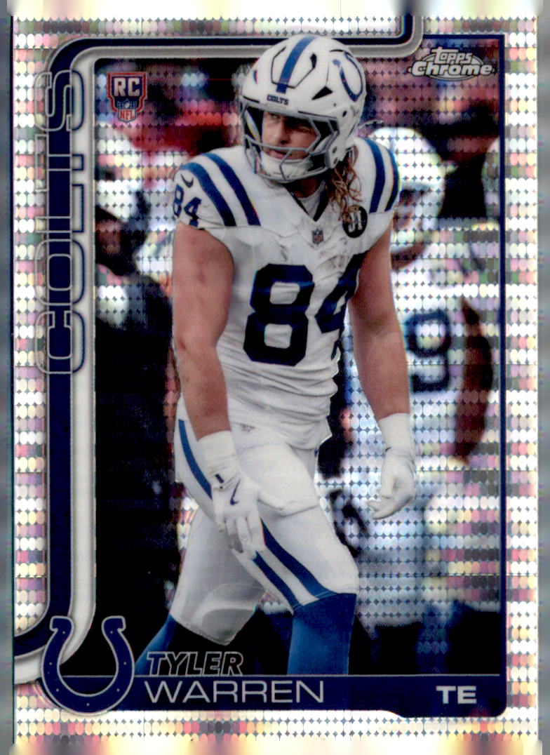 2025 Topps Chrome #346 Tyler Warren Pulsar Refractor