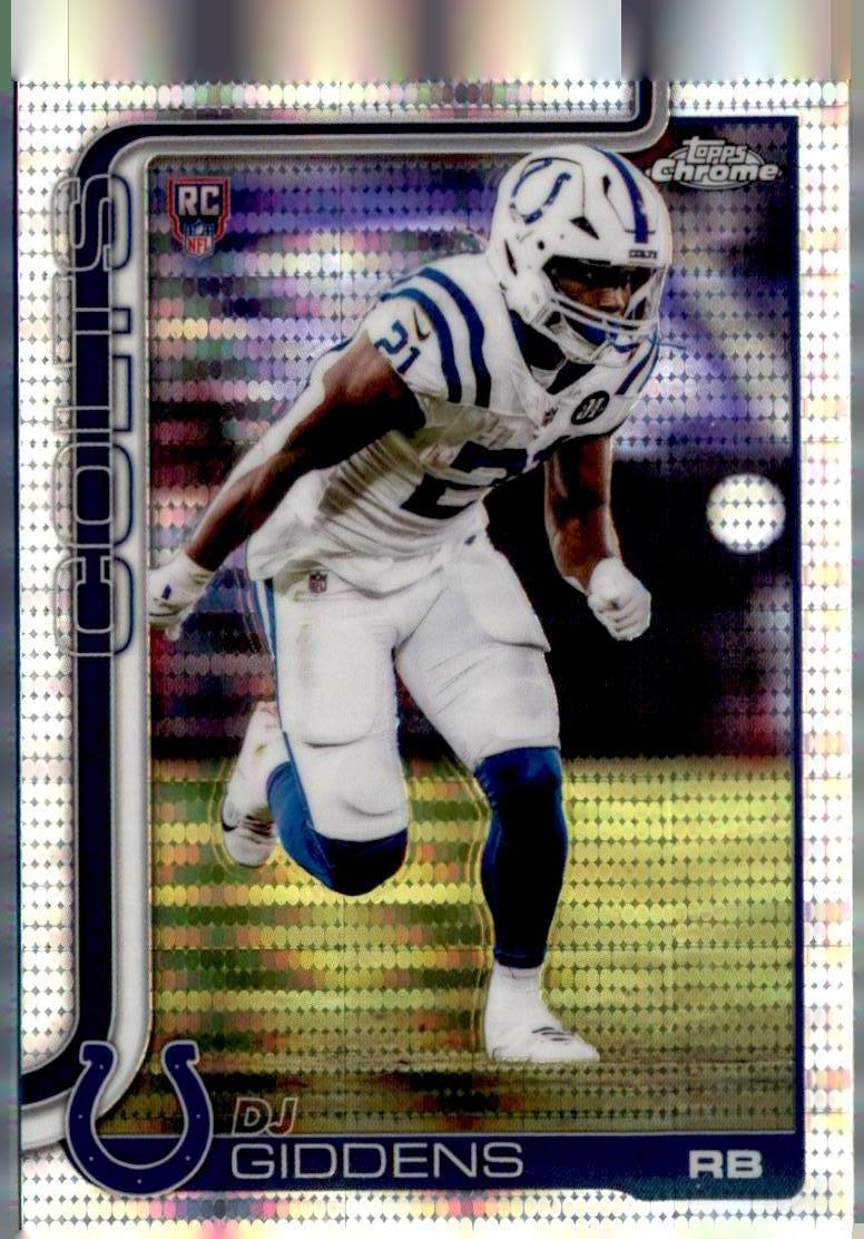2025 Topps Chrome #390 DJ Giddens Pulsar Refractor