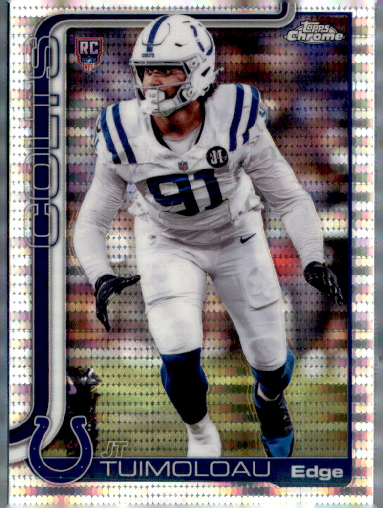 2025 Topps Chrome #356 JT Tuimoloau Pulsar Refractor