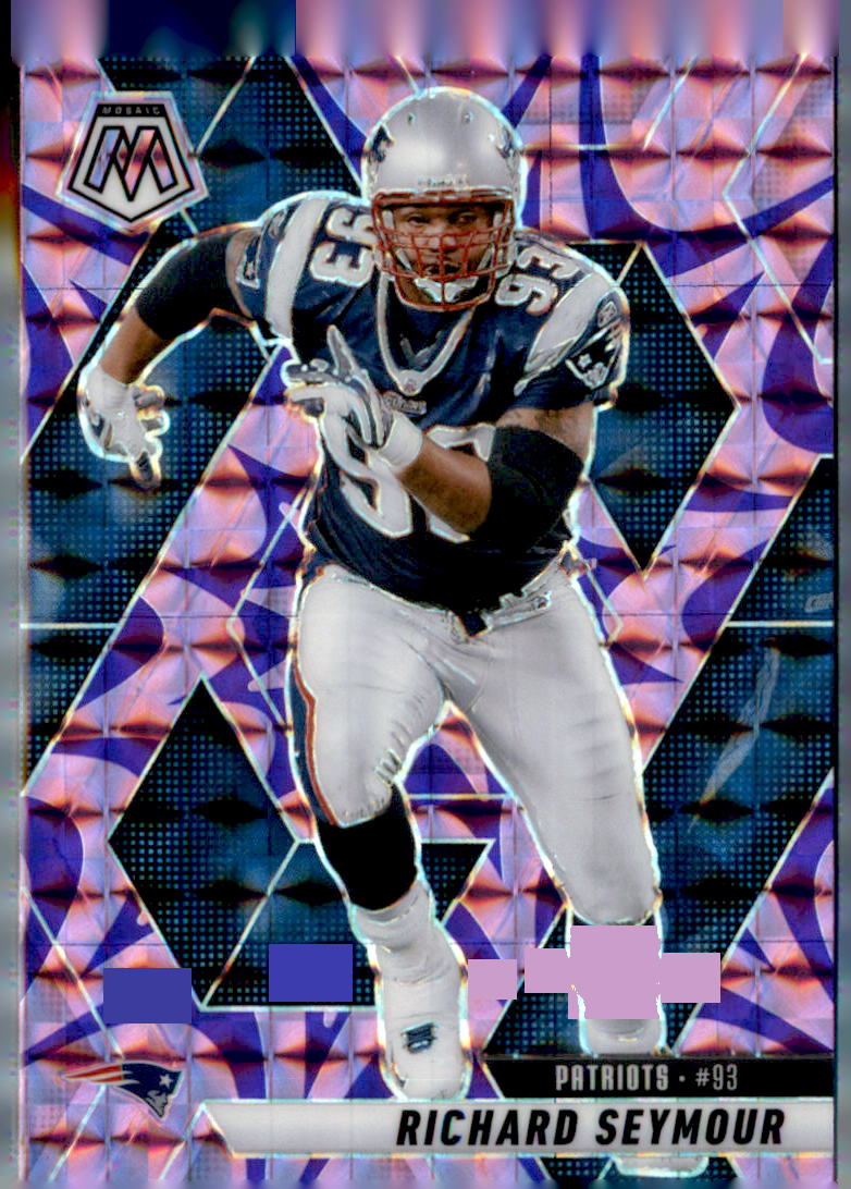 2025 Panini Mosaic #171 Richard Seymour Mosaic Reactive Purple