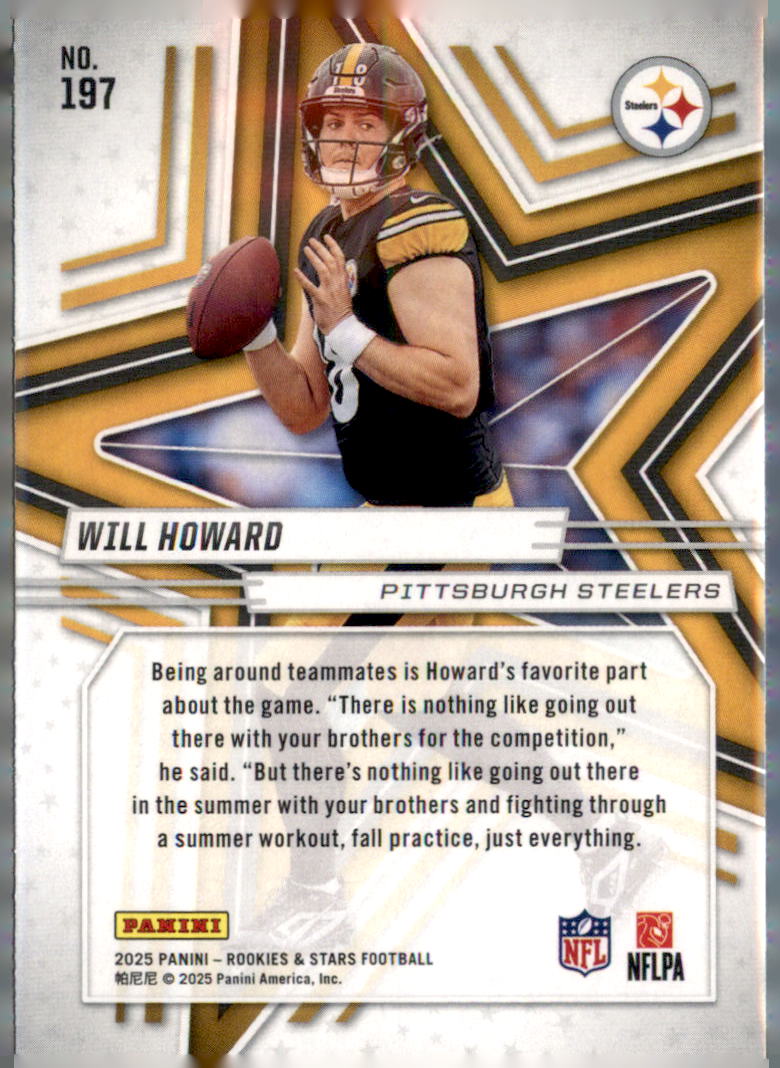 2025 Panini Rookies & Stars #197 Will Howard