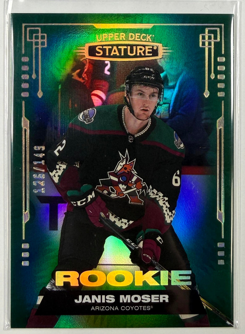 2021-22 Upper Deck Stature #185 J.J. Moser Green #/149