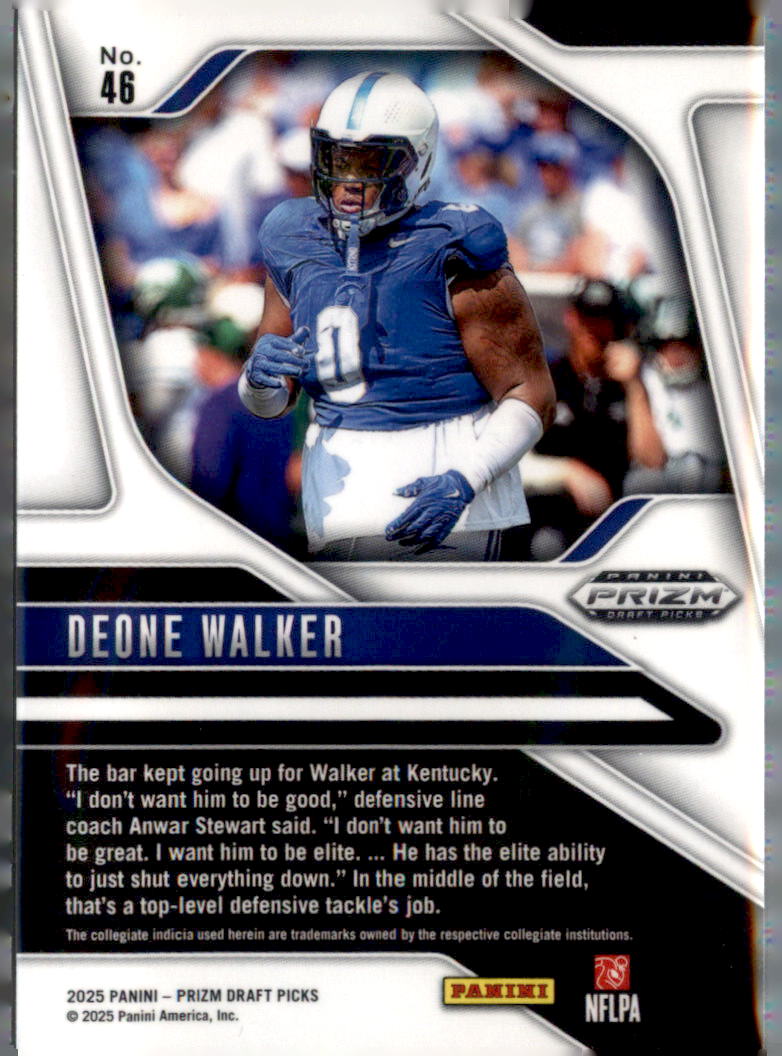 2025 Panini Prizm Draft Picks #46 Deone Walker