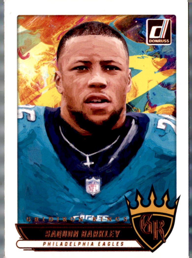 2025 Donruss #GK-SBY Saquon Barkley Gridiron Kings