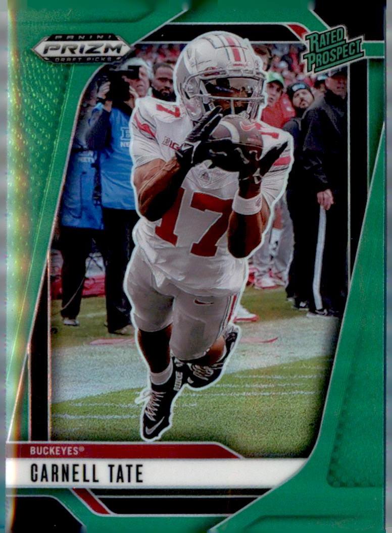 2025 Panini Prizm Draft Picks #68 Carnell Tate Prizms Green