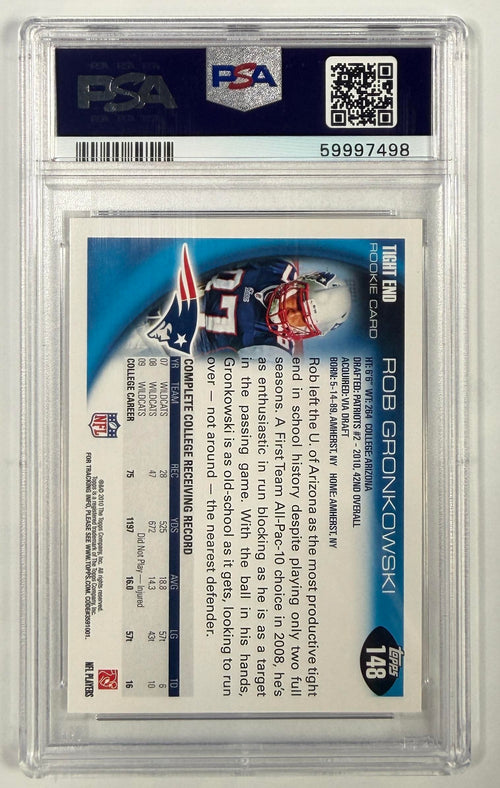 2010 Topps #148 Rob Gronkowski PSA 10