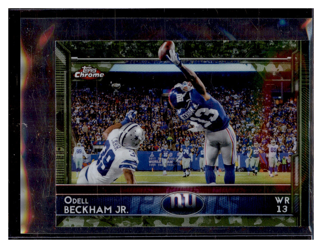 2015 Topps Chrome Mini #18 Odell Beckham Jr. Camo STS Refractors #/99