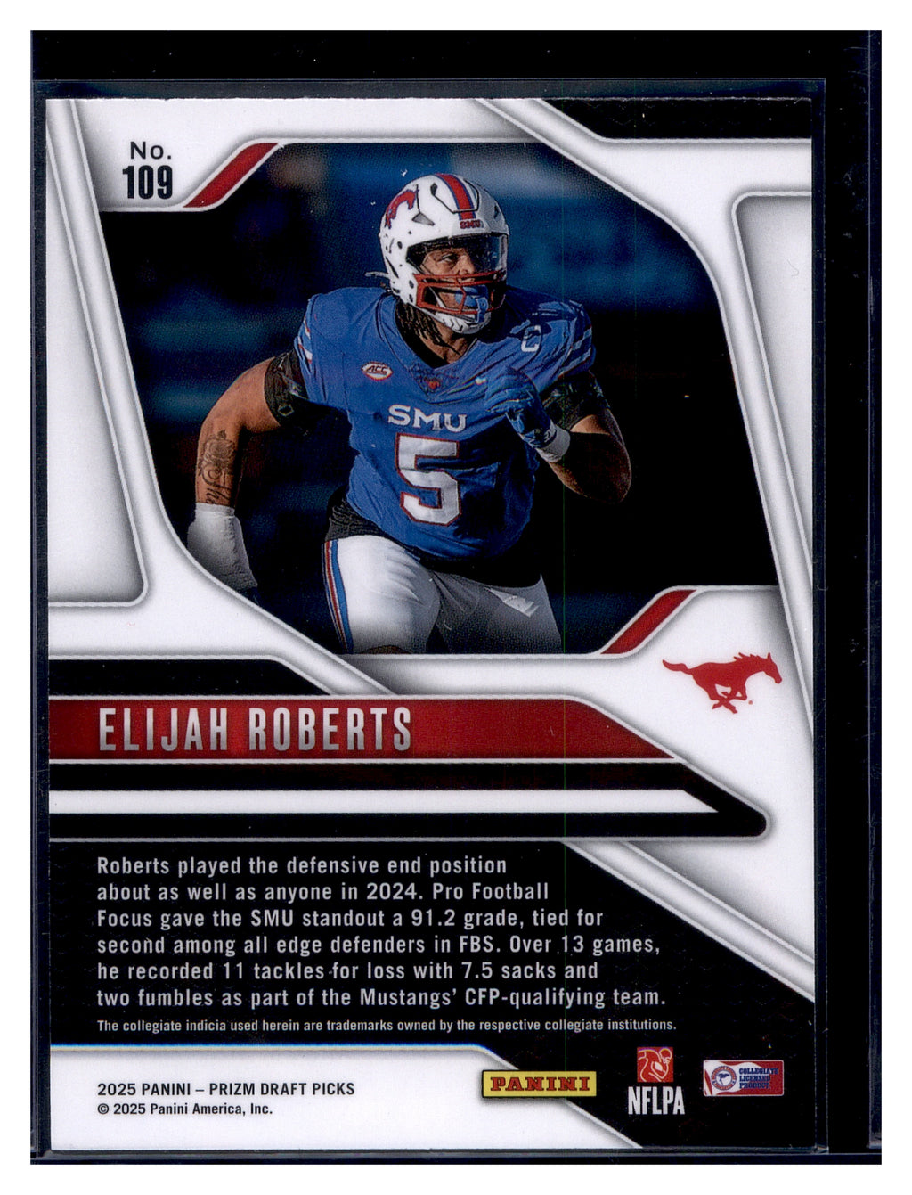 2025 Panini Prizm Draft Picks #109 Elijah Roberts