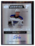 2021-22 Upper Deck Scott Perunovich Debut Ticket Access Autographs #/199