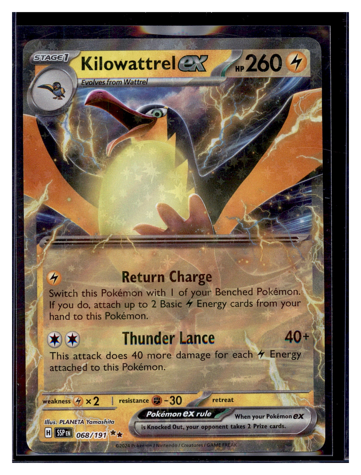 SV08: Surging Sparks #068/191 Kilowattrel ex