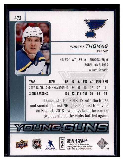 2018-19 Upper Deck #472 Robert Thomas