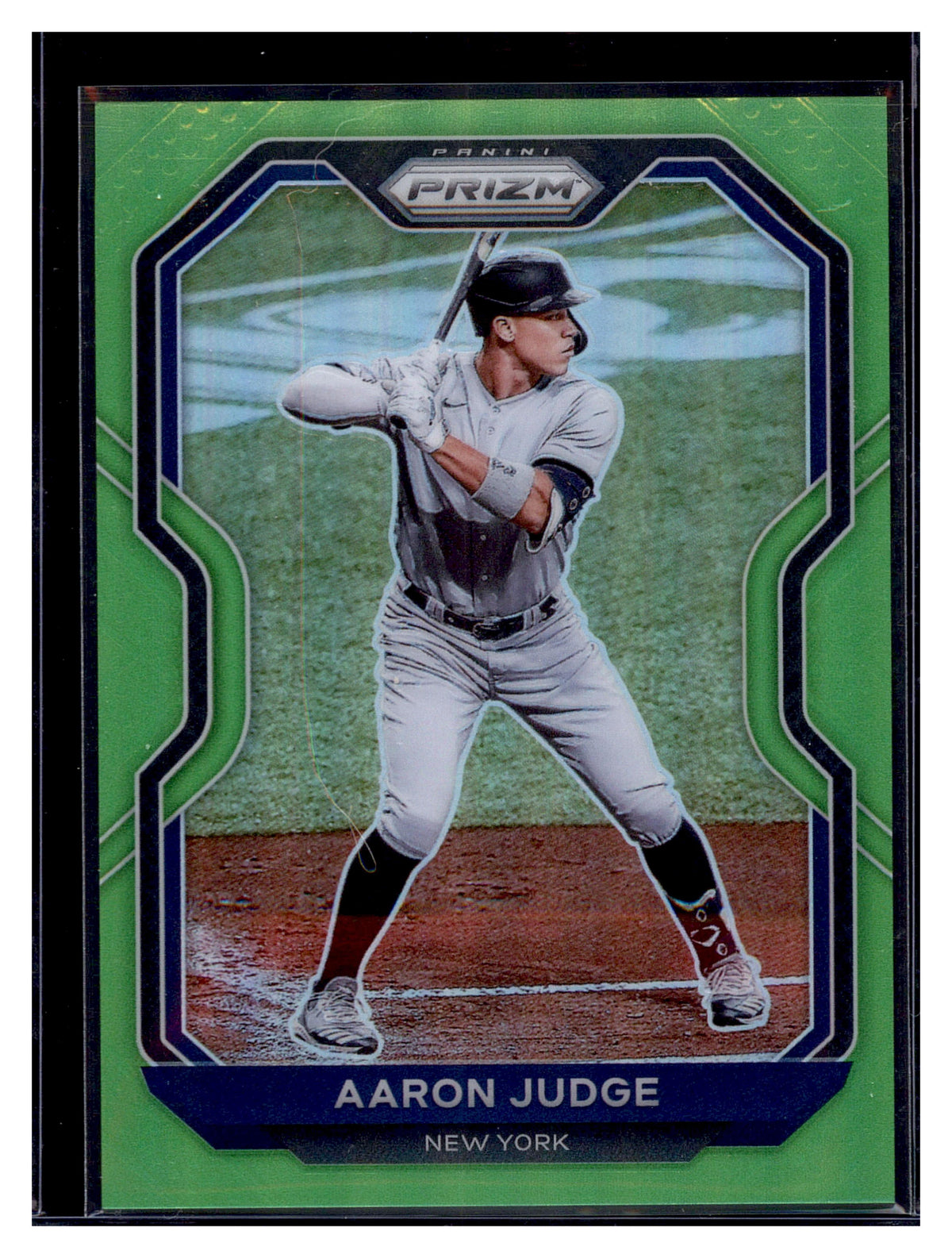 2021 Panini Prizm #212 Aaron Judge Lime Green Prizm #/125