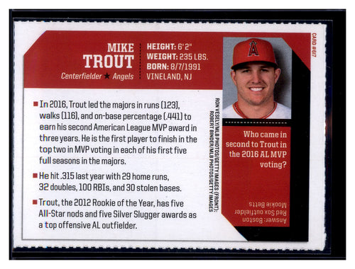 2017 Sports Illustrated for Kids #617 Mike Trout