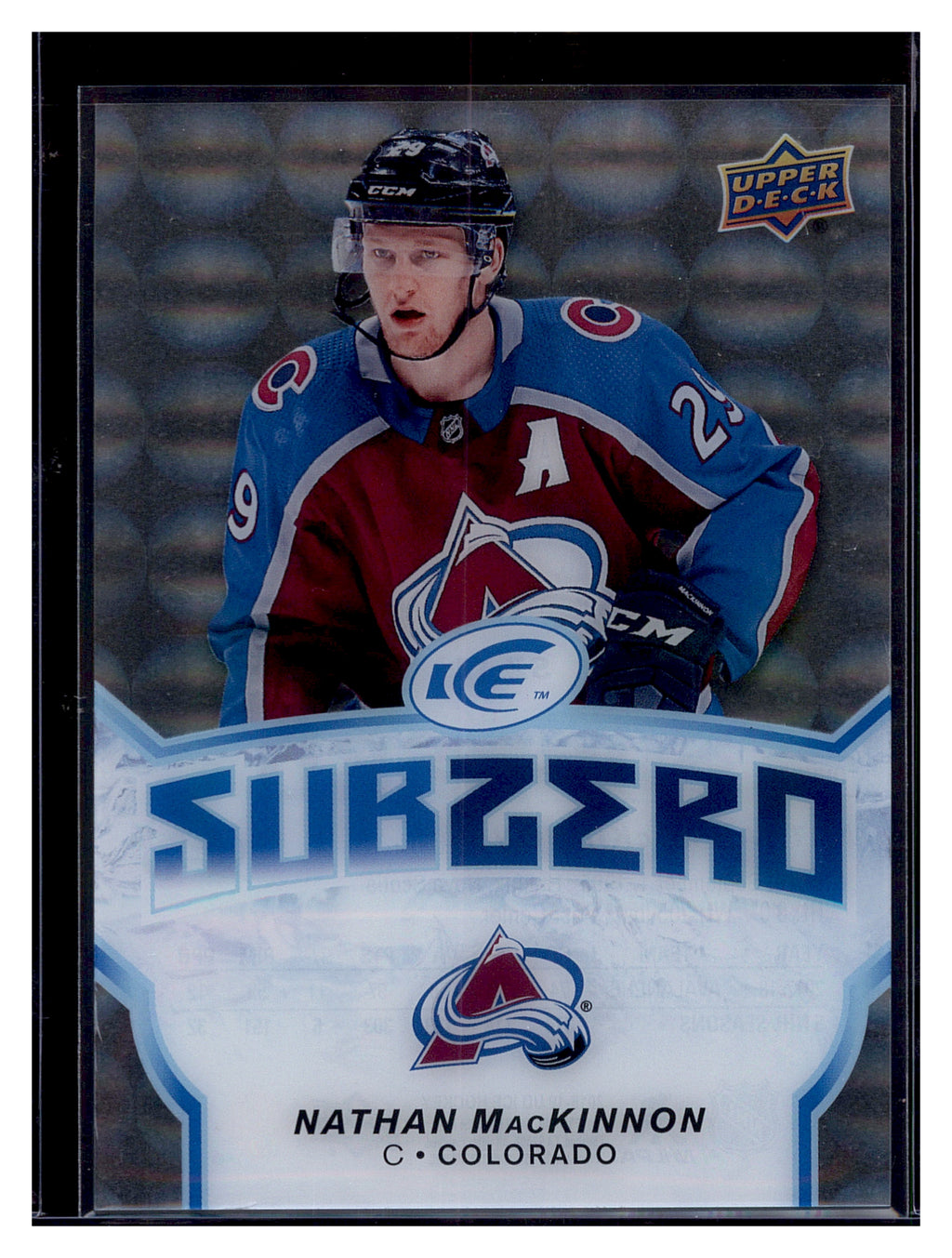 2018-19 Upper Deck Ice #SZ-17 Nathan MacKinnon SubZero