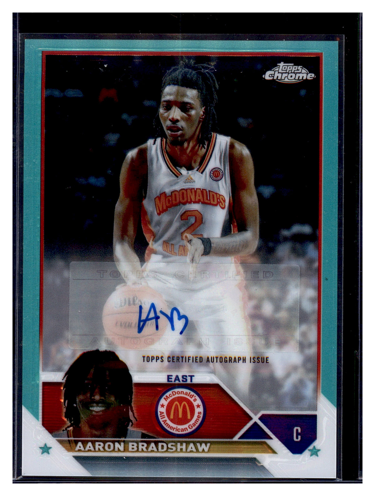 2023 Topps Chrome McDonald's All American #CA-AB Aaron Bradshaw Autographs #/99