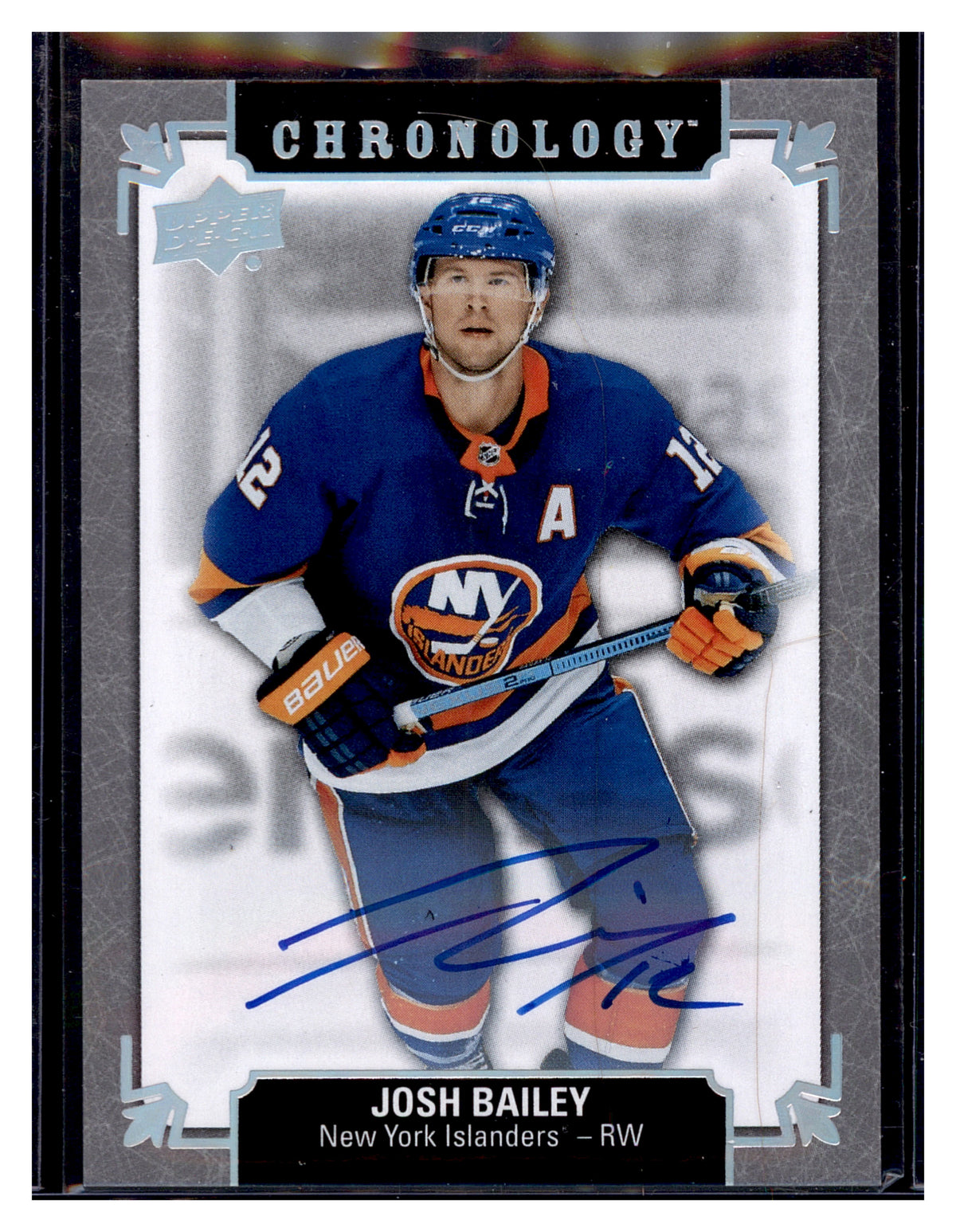 2019-20 Upper Deck Chronology #FH-NYI-BA Josh Bailey Autographs