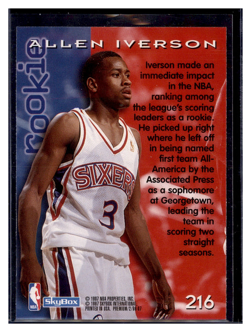1996-97 SkyBox Premium #216 Allen Iverson