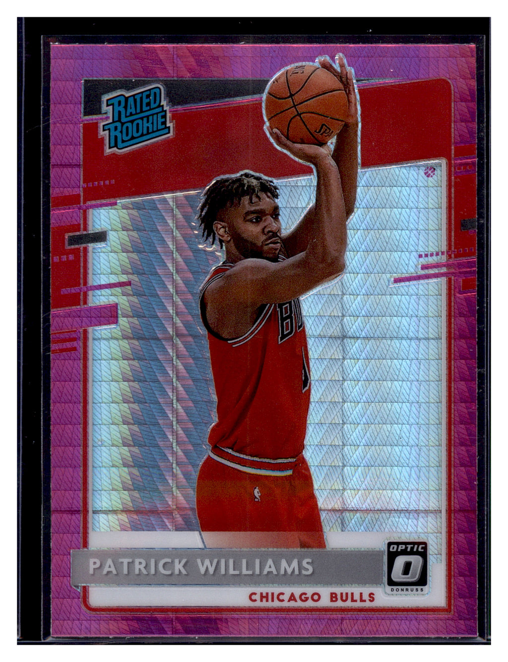 2020-21 Donruss Optic #154 Patrick Williams Hyper Pink