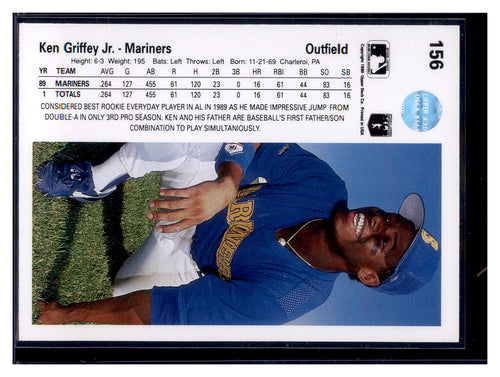 1990 Upper Deck #156b Ken Griffey Jr.