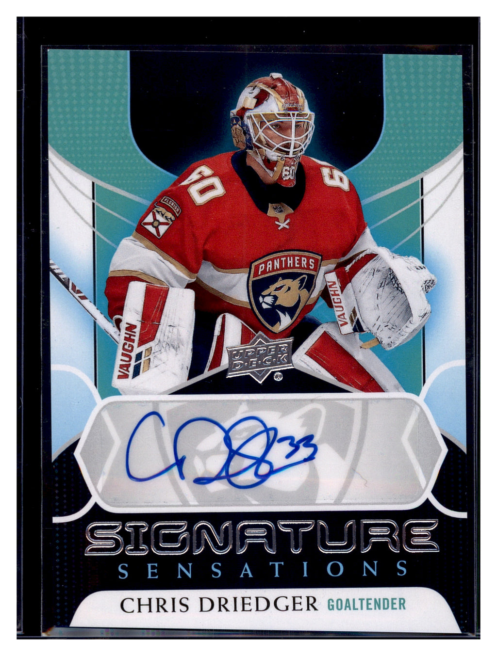 2020-21 Upper Deck #SS-CD Chris Driedger Signature Sensations