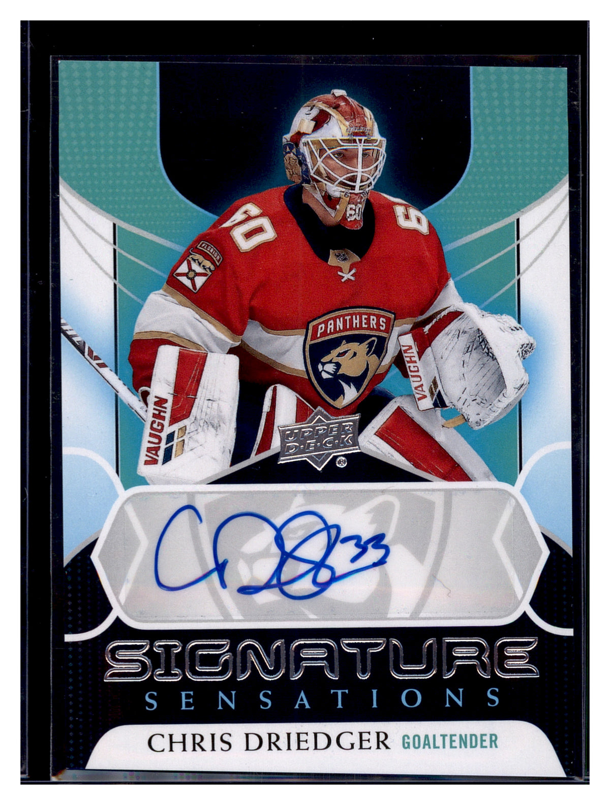 2020-21 Upper Deck #SS-CD Chris Driedger Signature Sensations