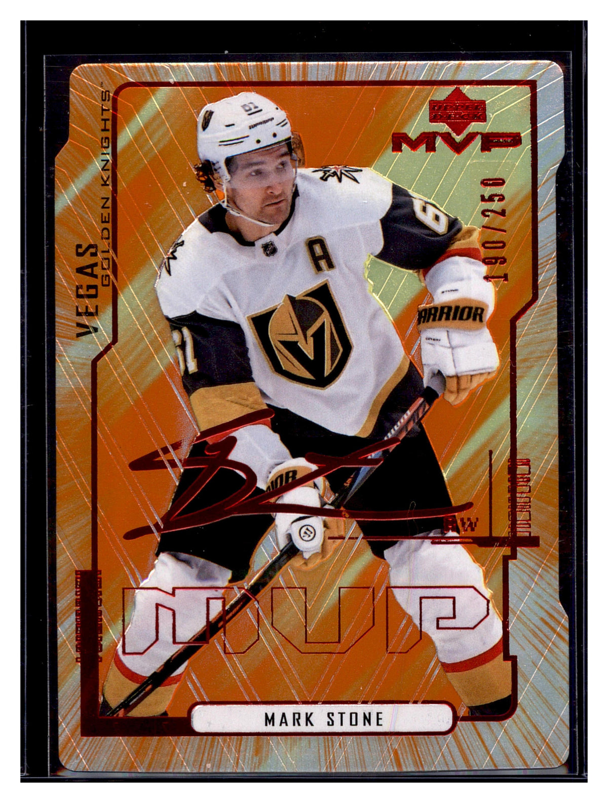2020-21 Upper Deck MVP #33 Mark Stone Colors and Contours #/250