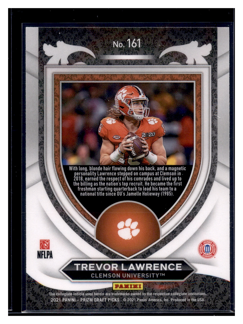 2021 Panini Prizm Draft Picks Collegiate #161 Trevor Lawrence