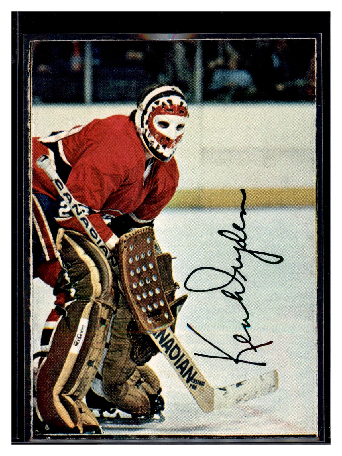 1977-78 O-Pee-Chee #5 Ken Dryden Glossy Inserts (Square Corners)