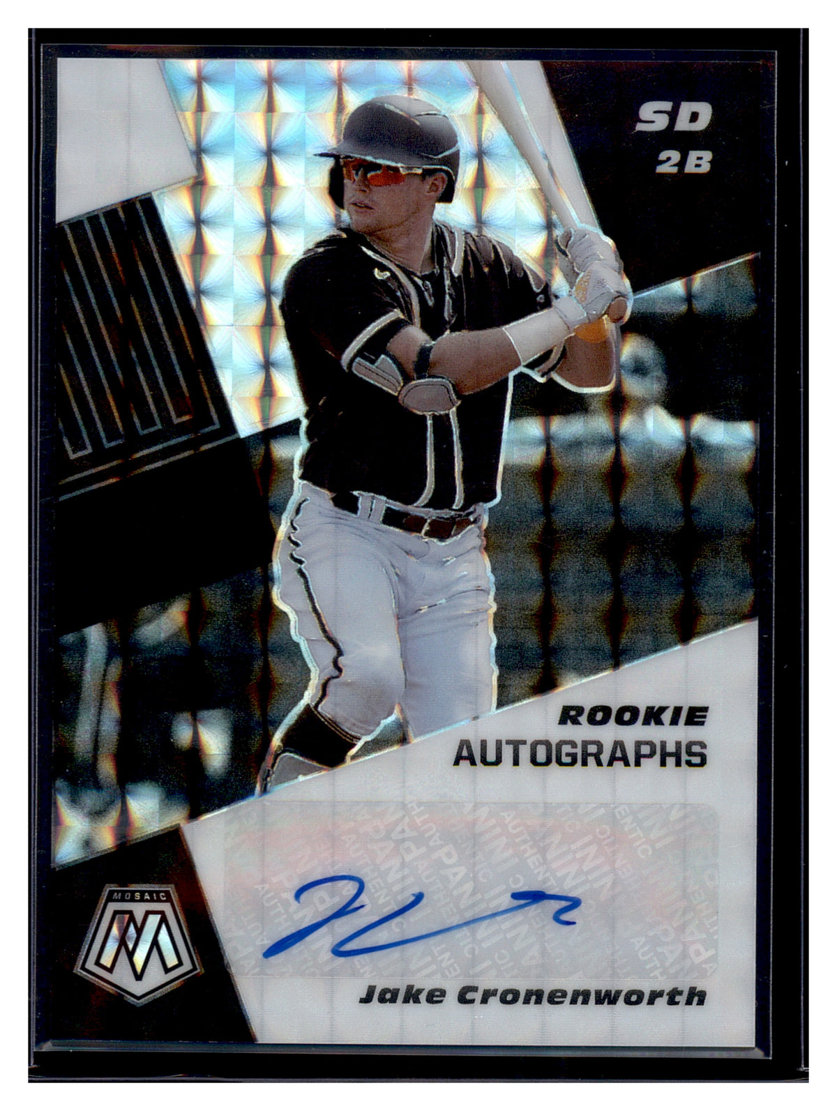 2021 Panini Mosaic #RAM-CR Jake Cronenworth Rookie Autographs Mosaic