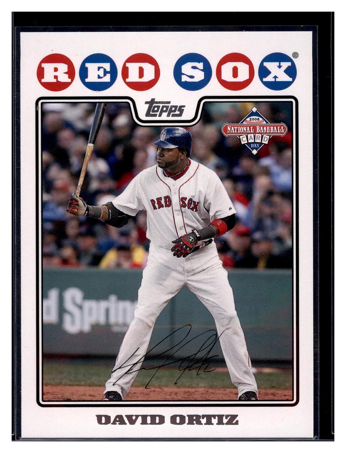 2008 Topps #4 David Ortiz National Baseball Card Day