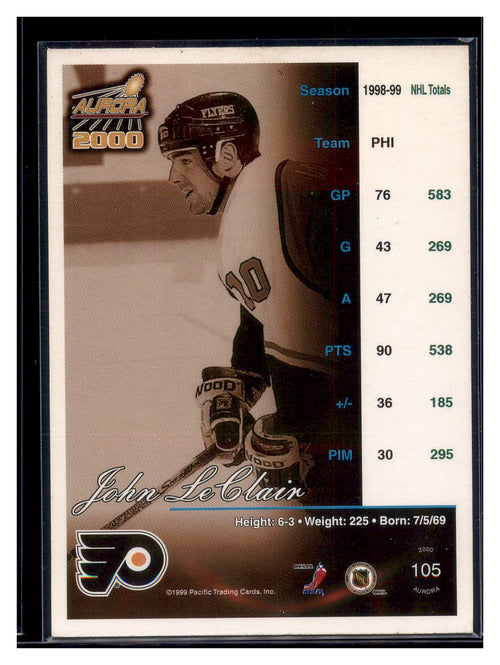 1999-00 Pacific Aurora #105 John LeClair