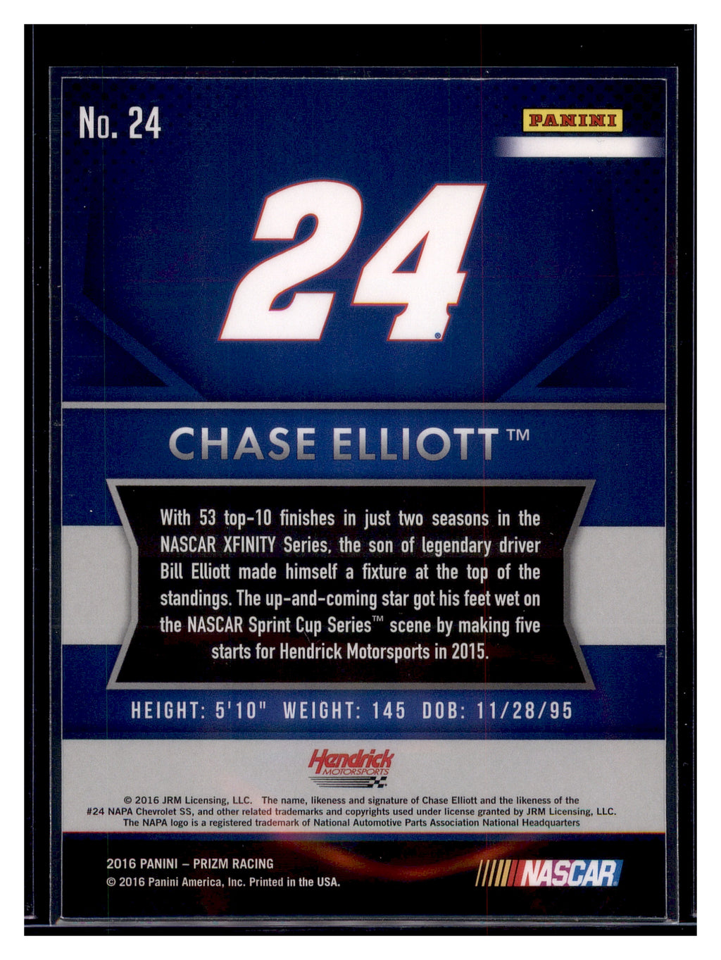 2016 Panini Prizm #24 Chase Elliott