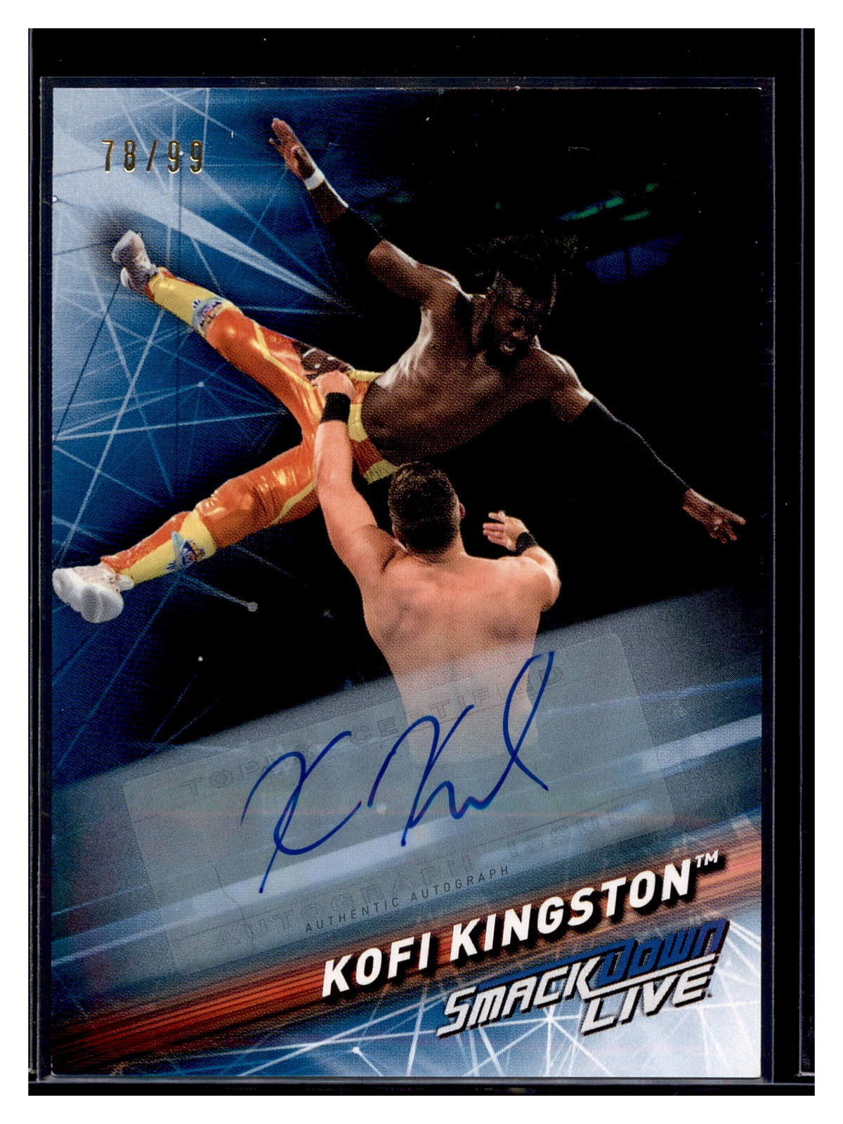 2019 Topps WWE SmackDown Live #29 Kofi Kingston Autographs #/99