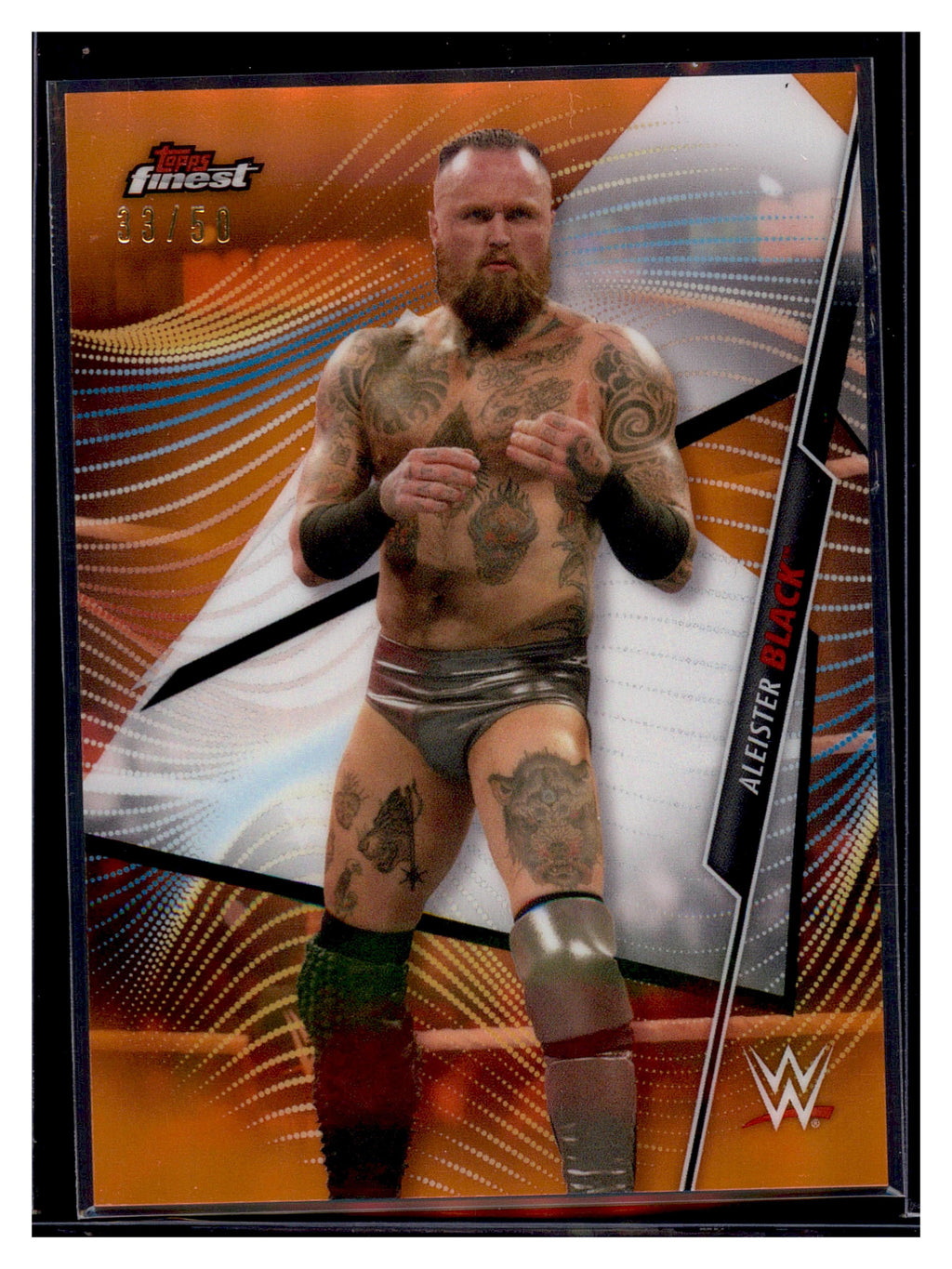 2020 Topps WWE Finest #3 Aleister Black Orange #/50