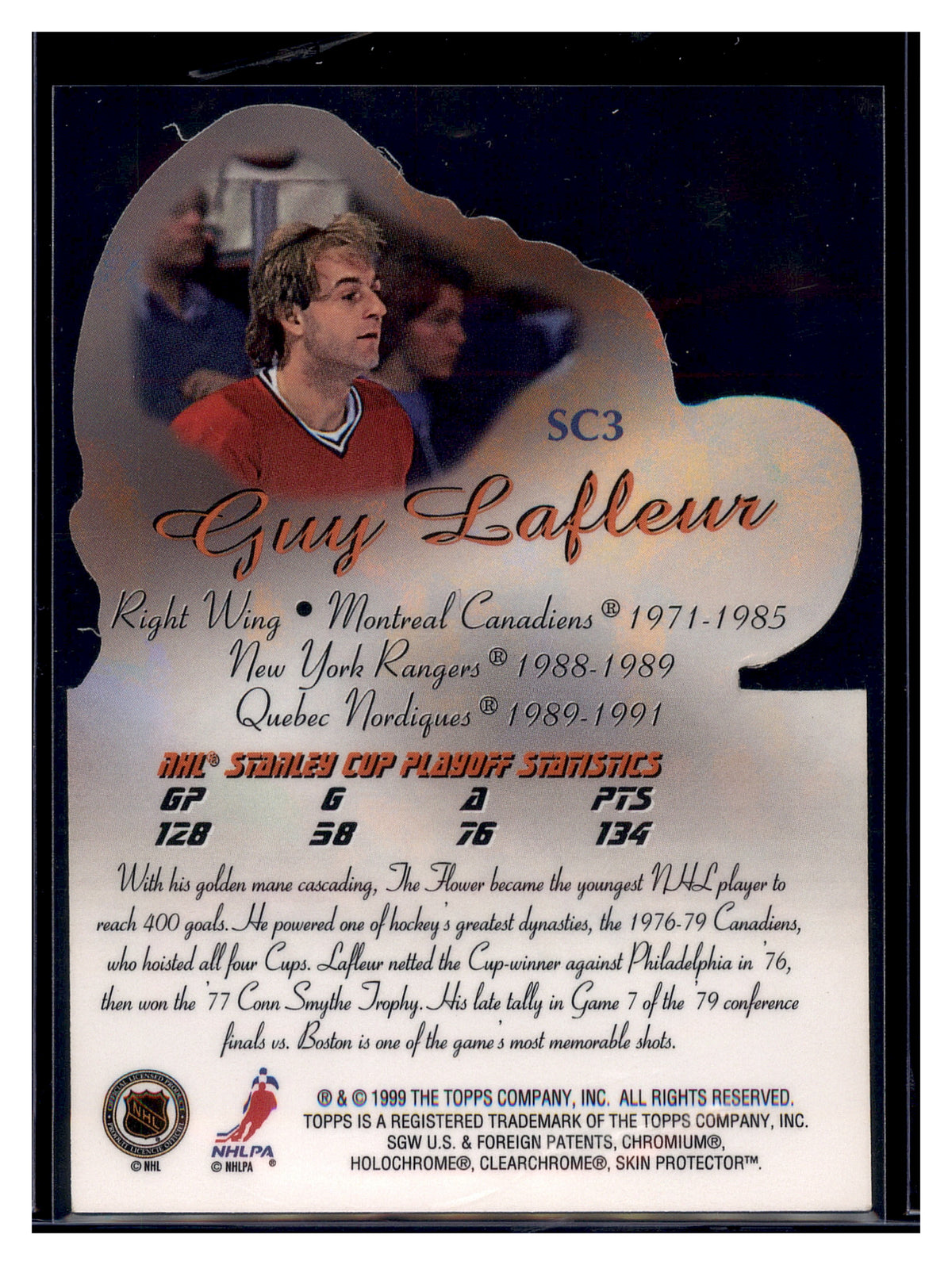 1999-00 Topps #SC3 Guy Lafleur Stanley Cup Heroes